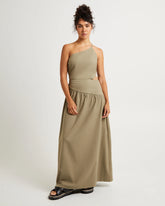 Luna One Shoulder Cut Out Maxi Dress