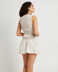 Delmore Shirred Mini Dress