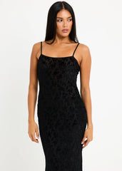 Devon Burn Out Slip Maxi Dress