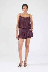 Perfect Stranger Payton Jersey Mini Dress Plum
