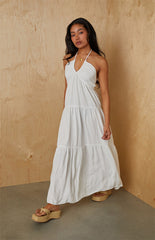 Your Favorite Keyhole Halter Midi Dress