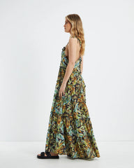 Senorita Maxi Dress Tropical Palm