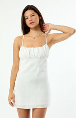Your Favorite Charlie Ruched Mini Dress
