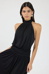 Perfect Stranger Finn Halter Maxi Dress Black