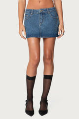Chiara Denim Micro Skirt