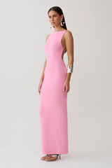 Robin Strappy Back Bandage Maxi Dress - Lipstick Pink
