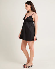 Gia Poplin Frill Mini Dress
