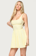 Edikted Ariellah Chiffon Babydoll Mini Dress