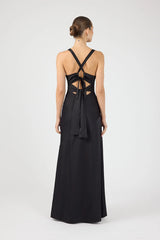 Perfect Stranger Ella Cowl Maxi Dress Black