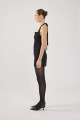 Perfect Stranger Avon Halter Suiting Mini Dress Black