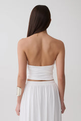 Banks Halter Neck Top With Hardware - White