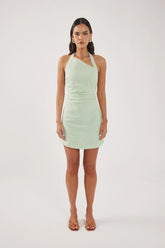 Perfect Stranger Sundae Linen Mini Dress Mint