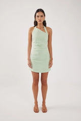 Perfect Stranger Sundae Linen Mini Dress Mint