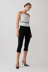 Lilou Pleated Sleeveless Top - Polka Dot