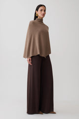 Romero Knit Poncho Top - Doe