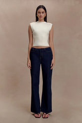 Sharpay Sleeveless Knit Top - Ivory