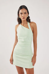 Perfect Stranger Sundae Linen Mini Dress Mint
