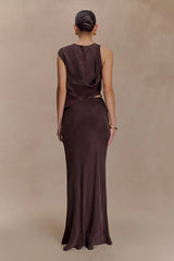 Violeta Asymmetric Top - Dark Chocolate