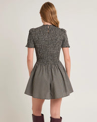 Bonnie Shirred Bubble Mini Dress