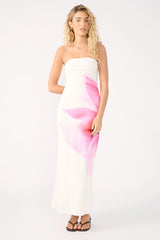 Perfect Stranger Enara Bloom Maxi Dress White
