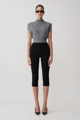Niko Knit Oversized Top - Charcoal