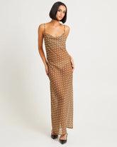 Paris Polka Dot Sheer Maxi Dress