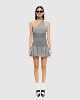 Un Tutu Mini Dress Onyx Gingham