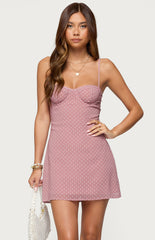 Edikted Cowl Neck Backless Knit Mini Dress