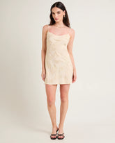 Abbey Jacquard Mini Slip Dress
