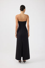 Perfect Stranger Alba Strapless Maxi Dress Black