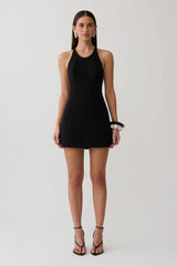 Lucianne Hardware Mini Dress - Black
