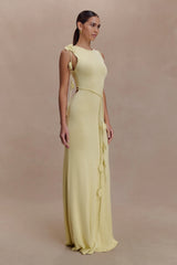 Monay Tulip Maxi Dress - Lemon