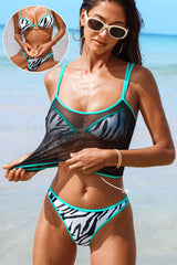 Wild Territory Animal Print 3-Piece Bikini Set