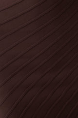 Posy Ribbed Sleeveless Mini Dress - Dark Chocolate