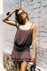 Perfect Stranger Payton Jersey Mini Dress Plum