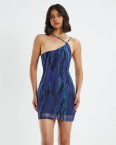 Marda Mini Dress Bleed Blue