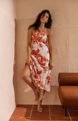 MINKPINK Isla Halter Maxi Dress
