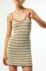 Billabong Striped Summer Sun Mini Dress