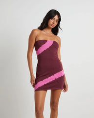 Margot Longline Knit Bandeau Mini Dress in Assorted