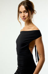 Third Charm Lena Knit Multi-Wear Cowl Neck Mini Dress