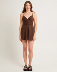 Josie Tie Shoulder Mini Dress
