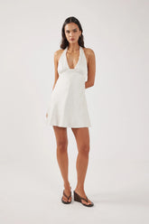 Perfect Stranger True Romance Satin Mini Dress Champagne