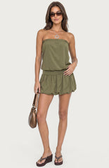 Edikted Layton Studded Strapless Bubble Mini Dress