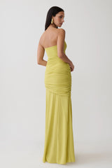 Kaiydo Gathered Centre Wire Maxi Dress - Orchard Moss