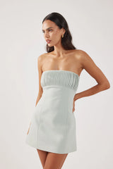 Perfect Stranger Olsen Strapless Mini Dress Green