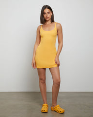 Easy A-Line Mini Dress in Orange