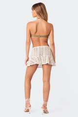Violet Crochet Mini Skirt
