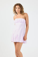 Perfect Stranger Indi Godet Mini Dress Lilac