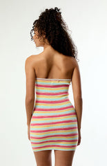 Your Favorite Striped Sade Strapless Mini Dress