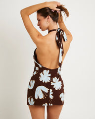 Kay Keyhole Linen Mini Dress